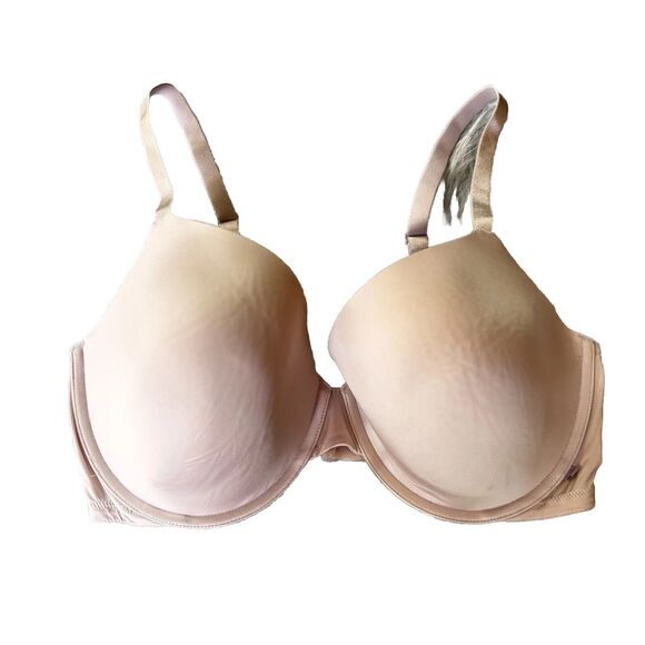 Victorias Secret Bra 36DDD Lined Demi/ Demi Double Pale Pink / Nude - Picture 1 of 9